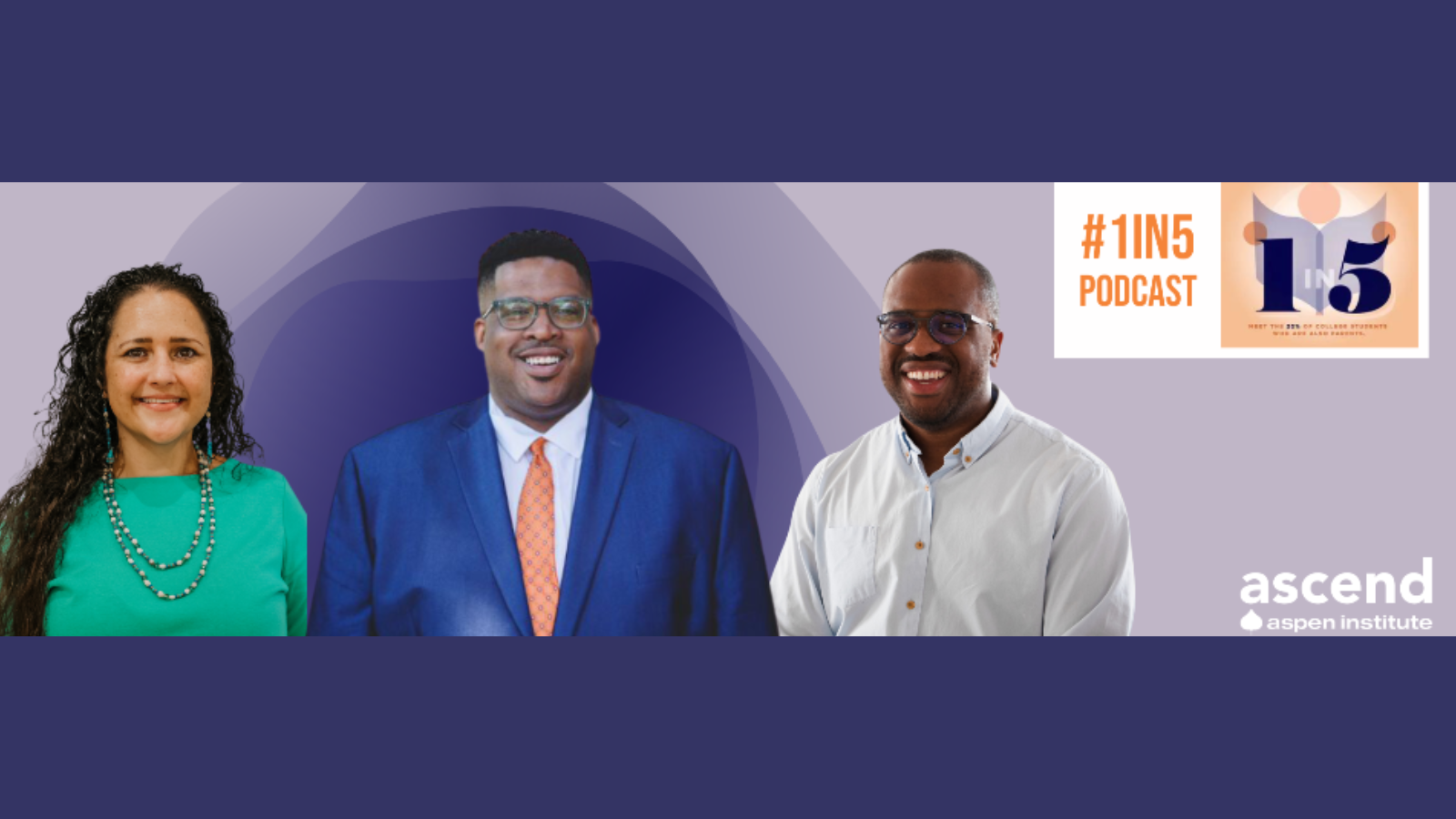 Deana Around Him, Julian Thompson, and David Croom in a promotional photo for the 1 in 5 podcast