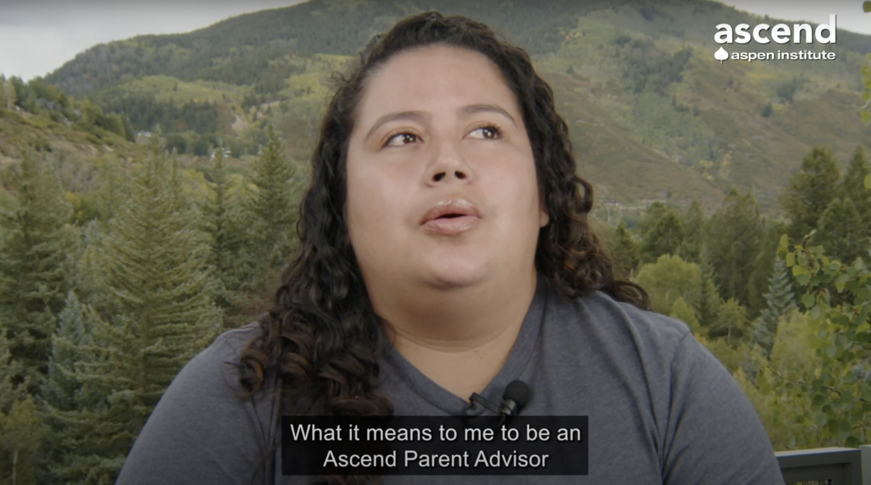 Photo of Ascend Parent Advisor Yoslin Amaya at Aspen, Colorado.